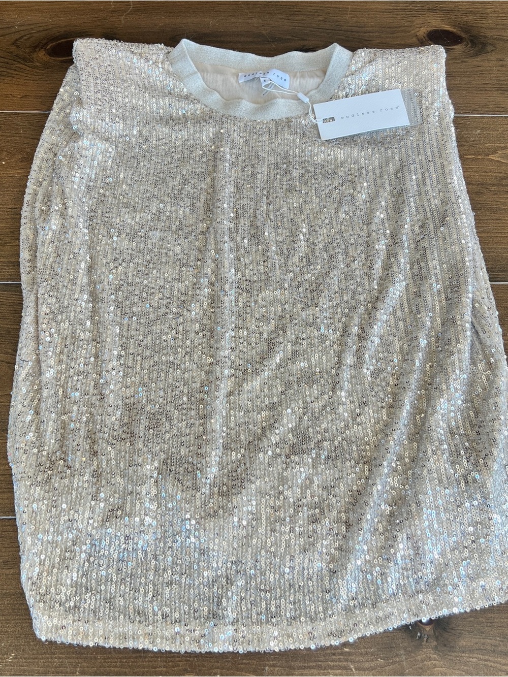 Anthropologie Endless Rose Sleeveless Sequin Top-small